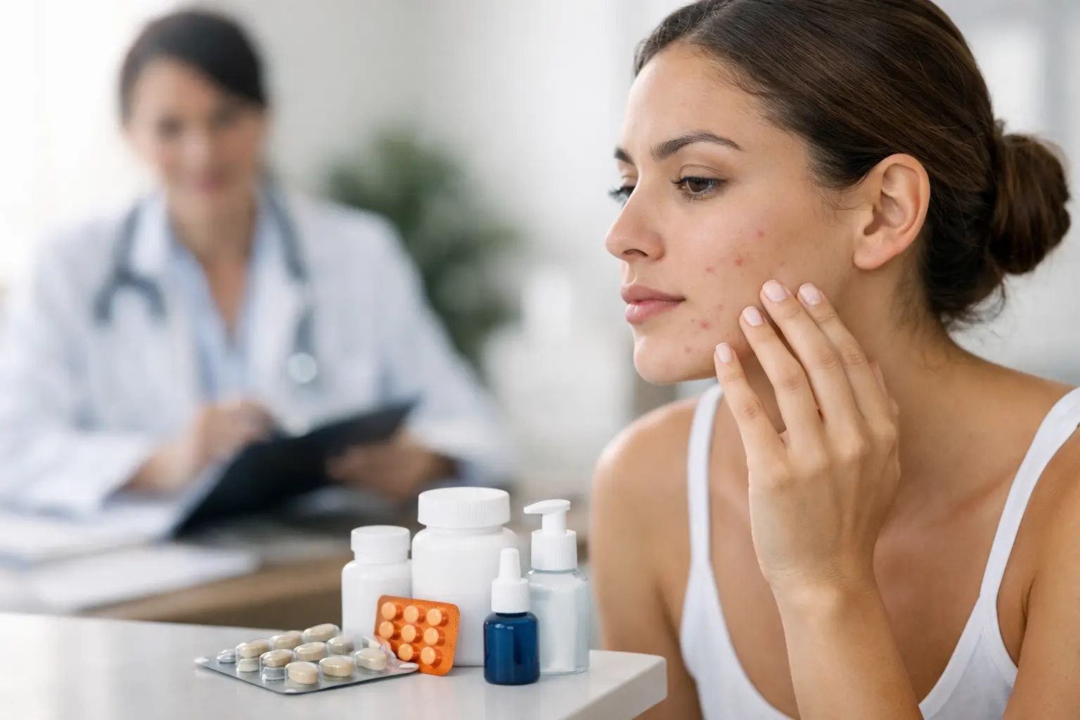 Cómo reducir el acné hormonal con un plan médico