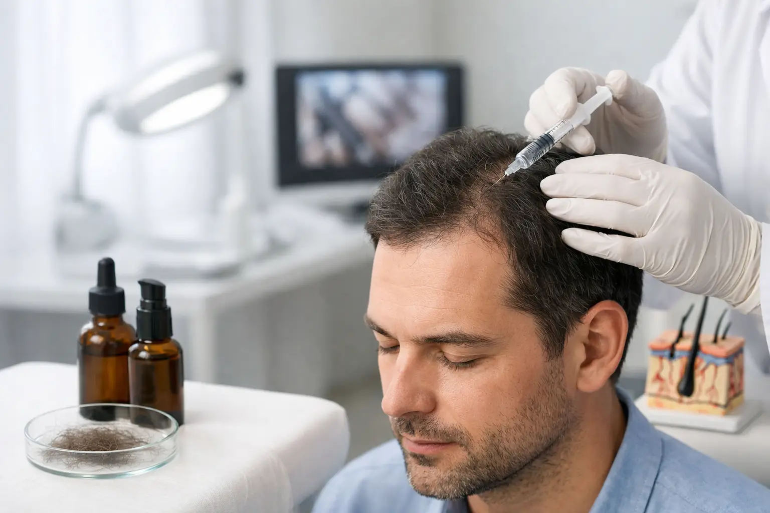 Medicina capilar para tratar la caída del cabello